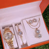 Minimal Gleam Women Watch – Watch & Jewelry Gift Set