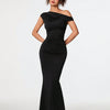 Women's Socialite-Style Off-Shoulder Maxi Dress
