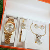 Crystal Hour Women Watch – Watch & Jewelry Gift Set